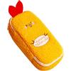 ljhnba Astuccio per gamberetti Astucci per matite in peluche multifunzionali Borsa portaoggetti per organizer per trucchi portatile per uffici scolastici borsa per scrivere sushi