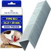 MONTERAL 5000 Pezzi Graffette Pinzatrice Tipo 53 J 11,3x10 mm | Punti Pinzatrice per Lavori di Tappezzeria e Decorazione per Fissare Tessuti Pellicole Cartone Etichette di Carta - MONTERAL