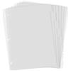 KALIONE Divisori trasparenti a 3 anelli satinati, 8 divisori trasparenti, formato A4, plastica robusta, estetica, perforatrice a 3 fori