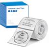 TYPONOS Etichette Autoadesive per PM240, Formato 50x50mm, Trasparente | Etichette Termiche ad Alta Risoluzione(1.97x1.97), Riconoscimento Auto, 150 Etichette, per Ufficio e Scuola