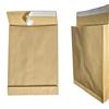mybuy24 25 buste pieghevoli formato C4 A4, marrone, 229 x 324 mm, piega inferiore di 4 cm, autoadesive con striscia di estrazione, 130 g/mq, buste per spedizioni con motivi