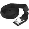 TOYANDONA 2 Pezzi Cinghia di Fissaggio per Kayak, Poliestere, Nero | Trazione 300kg, Rilascio Rapido e Antiscivolo, per Canoe e Paddle Board in Viaggio o Camion