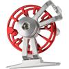 NIYANGLE Mulinello da Mosca in Lega, Ruota in Metallo per Pesca a Mosca | Scorrimento Molto Fluido, Tocco Confortevole, Portatile ed Efficiente, Finitura Rossa, per Pescatori Stile Casuale