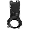 Sosoport Attacco Manubrio Bici da Montagna 31,8mm 60mm Lega di Zinco Nero | Diametro 31, 8mm, Forcella Anteriore 28, 6mm, Angolo 7 Gradi, Struttura Cava, per Principianti