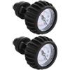 Toyvian 2 Pezzi Manometro per Pressione Aria per Kayak Gonfiabili 0-30 Psi | Strumento Compatto e Portatile, Letture Chiare e Alta Precisione, Uso Versatile per Accessori Gonfiabili