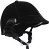 IDEANATEGRATE Casco da equitazione per, cappello sportivo per, protezione testa, nero, polipropilene, sottogola regolabile, attività all'aperto
