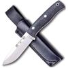 joker Sopravvivenza Coltello CM111 Lynx, Canvas Micarta Manico, 10,5 cm Lama di Böhler N695, Fodero in Pelle Nera, Strumento per la Pesca, Caccia, Campeggio e Trekking