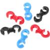 GLEAVI 30 Pezzi Clip di Fissaggio per Cavi Bici, Regolabile, Plastica | Cavo Freno e Tubo, Design Multifunzione, Facile Installazione, Uso Outdoor e Corsa su Strada
