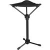 Jiuvaso LRXFPIYF Sgabello Telescopico a ppiede Robusto Struttura Leggera da 620g, Antiscivolo, Sgabello a ppiede con Piedini in Gomma, per, Outdoor, Escursionisti