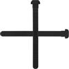 Operitacx 2 Pezzi Cinghia Nera per Attacchi Snowboard, 150cm in Nylon | Installazione Semplice, Fissaggio Sicuro e Leggero, per Attrezzatura da Sci e Pattini, Accessorio Nero