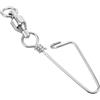 Kichvoe Connettore Girevole da Pesca Rapido in Acciaio Inox, Argento | Design Rotante Affidabile e Resistente All'usura, Accessorio per Acqua Salata e Dolci Acque, Uso Tecnico