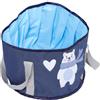 DEARMAMY Borsa Pieghevole per Pediluvio da Viaggio 15l in PVC Blu | Adulti, Cuciture Rinforzate, Facile da Trasportare, per Pesca e Viaggio