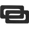 Zerodeko 2 Pezzi Toppa di Connessione per Scatola Pinna 9 Pollici per | PVC Nero, per Surfboard e Paddleboard, Installazione Facile, Uso in Sport Acquatici e Surf