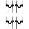 DEARMAMY 4 Pezzi Kit di Fissaggio per Kayak Occhiello e Fibbia a C in Nylon | Accessori per Kayak e Barca, Installazione Semplice, per Fissare Oggetti su Scafi in Polietilene o Alluminio
