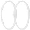 LALADEFIEE 2 Pezzi Corda in Nailon per Canestro da Basket, Rete | Installazione Semplice, Alta Resistenza alla Pressione, Uso Interno ed Esterno, Colore Bianco, Accessorio Versatile