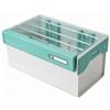 Baoblaze Contenitore Pesca Scatola Organizzatore Valigetta Porta Filo Porta Accessori in Plastica con Scomparti Verticali E Fermo Frontale Coperchio, Verde