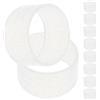 FUNOMOCYA Anello per Racchetta da Tennis Bianco in Silicone 10 Pezzi | Assorbimento del Sudore, Protezione e Uso in Interno o Esterno, Stile Brillante e Accattivante