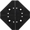 DEARMAMY 4 Pezzi Cuscinetti Triangolari Neri per Biliardino, Ricambio | Plastica, Installazione Semplice, Adatti a Fori Standard, per Macchina Calcistica e Superfici da Gioco