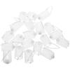 Gadpiparty 20 Pezzi Cestello Esca per Carpe, Esche da Pesca Versatile Bianco | Plastica e Acciaio, Uso in Acqua Dolci e Salate, Accessorio Semplice, Riduce i Ricambi Frequenti