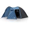 your GEAR Zelt Cetona - Tenda da campeggio in 2 misure per 4 o 5 persone, tenda a cupola con colonna d'acqua da 3000 mm, per soggiorno/ingresso, 2 ingressi, altezza in piedi, cabina per dormire scura