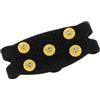 NIYANGLE Ramponcini Scarpe Ghiaccio 5 Punte in Silicone Nero | Antiscivolo Leggero e Portatile, per Scarpe e Calzature, Uso Outdoor su Neve e Superfici Ghiacciate