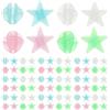 BESTOYARD 144 Pezzi Perline Luminose p e r Raggi Bici, Decorazioni a Stella | Plastica Liscia, Fissaggio Sicuro e Montaggio Facile, Adatte a Bici da Strada e Modelli