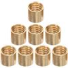 DEARMAMY 8 Pezzi Punta per Stecca da Biliardo in Rame Oro | Stecche da Biliardo e Pool Stick, Accessorio Riparazione, Uso Versatile, Colore Oro