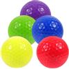 YARNOW 5 Pezzi Palla da Allenamento Golf Colorata Doppio Strato | Gomma Sintetica, per Pratica nel Cortile e Scuola, Aiuta Precisione, Memoria Muscolare e Forza