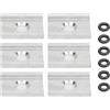 Purokise Piastre Adattatore Kayak, Alluminio Anodizzato per Johnny Boat FeelFree | Alluminio Anodizzato Grado Marino Attacco Rapido Base per Canne da Pesca e Telecamere