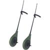 DIYEAH 2 Pezzi Supporto Canna da Pesca Portatile Mini, Plastico Verde | Accessorio da Pesca Leggero e Flessibile, Ritorna alla Forma Originale, Uso per Canna Corta