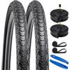 YUNSCM Pneumatici per bici 700C 700x38C 40-622 pneumatici premium butile, adatto per ghiaia, strada, bici ibrida 700x36C 700x38C 28x1.50 pneumatici per bicicletta 2-PCS (Y-1128)