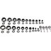 Generic Set 25 in 1, attrezzatura universale per il lancio della roccia, guide per canne da pesca, anelli di linea, punte superiori