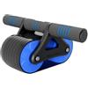 UKCOCO Ruota per Addominali Ritorno Automatico, ABS e Gomma Blu | Allenamento Addome, Schiena e Fianchi, Uso Quotidiano e Parte Superiore, Design Tank Wheel Largo