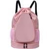 LOVIVER Sacca Sportiva con Tasche Leggero, Rosa, Color to 1 | Multitasche, Zaino con Coulisse e Tasca Inferiore, Sportivo, Zaino con Coulisse e Cinghie Regolabili