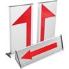 jojofuny Lega di Alluminio Indicatore Cambio Possesso Rosso Basket | Tavola con Freccia Direzionale, Strumento per Arbitri, Uso in Partite di Basket, Accessorio Rosso