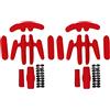 Adfaga Kit Imbottitura Caschi Fodera Casco Bici Spugna Sostituzione Morbida Confortevole Misura Universale con Gancio e Anello per Bici Elettrica Guida Moto Accessori Ciclismo 2 Se