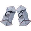 VINTORKY 2 Pezzi Rete da Pesca Cattura Granchi Portatile, Nassa per Aragoste Pieghevole in Nylon a Maglia Fine, Riutilizzabile, per Pesca All'aperto