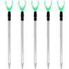 Bbajszx 5 Supporto per Pali in Lega Alluminio picchetto da Pesca Staffa Supporto per Asta Estensibile Regolabile Staffa Supporto da Pesca per Pescatori Staffa Supporto Regolabile