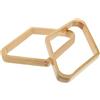 Kichvoe 2 Pezzi Porta Biglie Triangolare da Biliardo in Legno | Colore Kaki, Finitura Liscia e Sottile, per Sala Giochi e Club di Snooker
