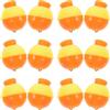 MAGICLULU 20 Pezzi Galleggiante Rotondo Arancione in Pp, Alta Sensibilità | Facile da Individuare, Connessione Salda, Uso Multiplo, per Canna e Pesca, Confezione Pratica