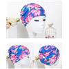 CIYODO 2 Pezzi Cuffia da Nuoto Donna Plissettata in Stoffa | Stile Fashion, Facile da Indossare e Togliere, Copre le Orecchie, per Piscina e Chioma Stile Casuale