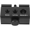 OKUMEYR Morsetto da Tavolo in Alluminio Nero Fori 6mm 1/4 8mm | Montaggio su Bordo Tavolo, Supporto Stabile e Antiscivolo, Uso Outdoor e Cucina da Campo