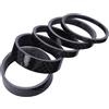 Gadpiparty Distanziali Manubrio Bici in Fibra di Carbonio Nera Resistenti | Regolazione Altezza, Resistenti al Calore E'usura, Accessori per Bici da Corsa, Nero