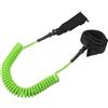 IMUSINICE Guinzaglio per Tavola da Surf a Spirale 7mm Verde | Doppia Fibbia di Blocco, Salva Rail Incluso, Superficie Antiscivolo, per Surf e Paddle Board