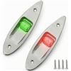 BWOFJGWH Luce di Navigazione Marina Fanale LED Prua Barca Segnali Struttura in Acciaio Inox Protezione IP66 Guarnizione in Gomma Montaggio Superficiale Adatta per Yacht Motoscafi Pesca