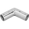 Baxnore Corrimano per Barche Marine da 7/8 Pollici Raccordo a Gomito da 110 Gradi Accessori Hardware in Acciaio Inossidabile 316 per corrimano per Barche in Marina