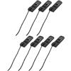 TOMETURE 7 Pezzi Clip per Pinna SUP a Bloccaggio Rapido per Tavole Box US | Ricambio per Pinna Centrale, Riduce lo Scivolamento Laterale, Compatibile Tavole a Inserimento, Nero