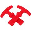 ULTECHNOVO 2 Pezzi Chiusura in Silicone a T per Box Frigo, Ricambio Rosso | Box Frigo e Ghiacciaie, Tenuta Fine, Accesso Facile, Silicone Rosso, Stile Essenziale Moderno