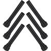 CIMAXIC 6 Pezzi Ricambio Piede per Tappeto Elastico Gomma Antiscivolo Nero | Copertura per Gamba in Acciaio Inox, Montaggio Rapido, Aderenza Stabile, Pezzo per Esterno