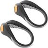 DEARMAMY 2 Pezzi Clip LED Riflettenti per Scarpe, Luci Cambiacolore | PVC Leggero, Riutilizzabile, per Camminatori e Corridori, Uso Esterno